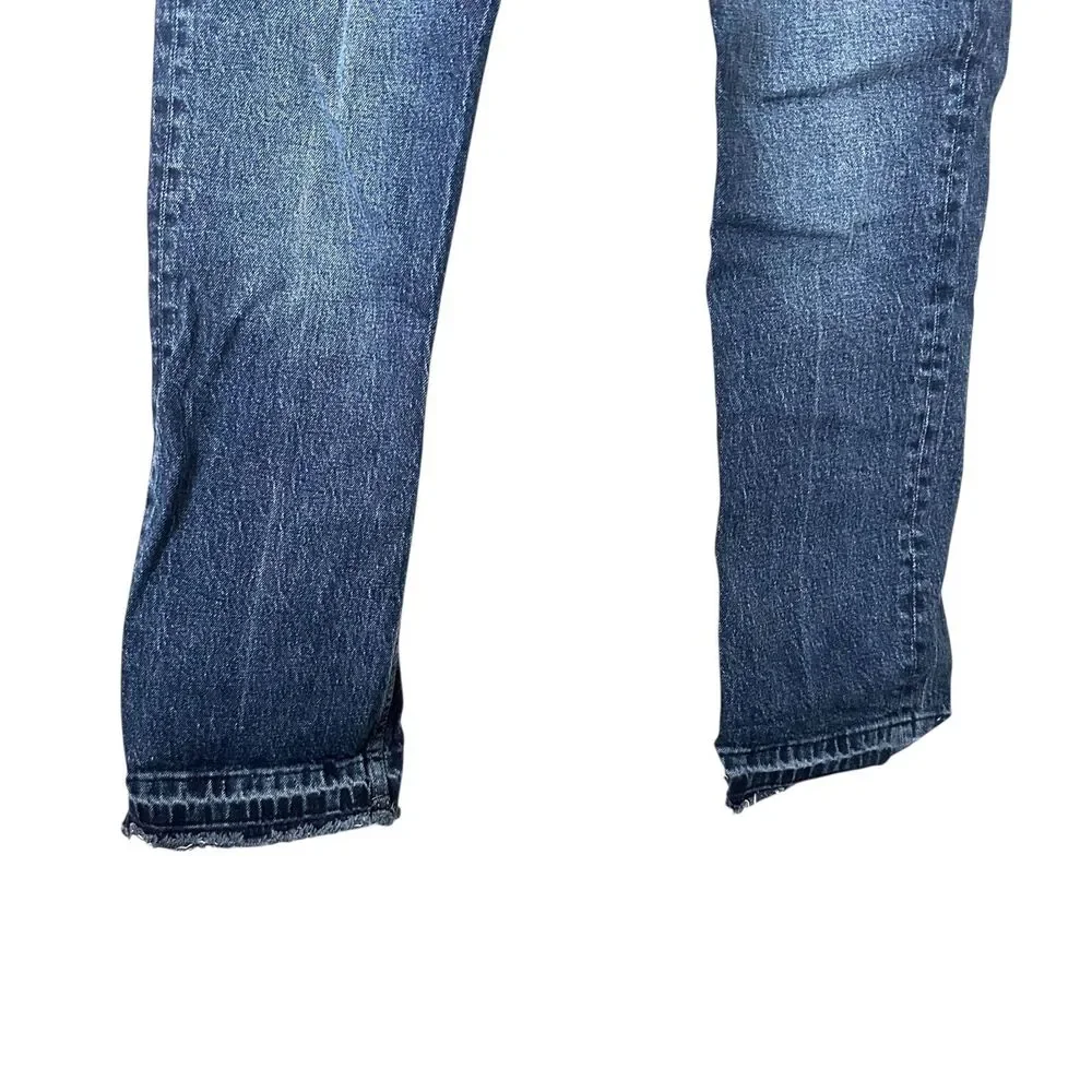 ZARA‎ Faded High Waist Straight Leg Jean Sz 8